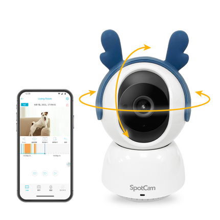 SpotCam Mibo + AI 寵物攝影機毛孩照護組